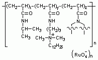 聚[[N-异丙基丙烯酰胺-共-[N-[3-(十二烷基二甲胺)丙基]丙烯酰胺]-共-(1,3,5-三丙烯酰氧基六氢-1,3,5-三嗪)]过钌酸盐]