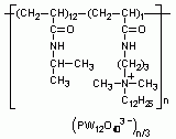 聚[[N-异丙基丙烯酰胺-共-[N-[3-(十二烷基二甲胺)丙基]丙烯酰胺]]磷钨酸盐]