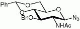 2-乙酰氨基-3-O-苄基-4,6-O-苯亚甲基-2-脱氧-β-D-吡喃葡萄糖基叠氮