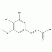 3-溴-4-羟基-5-甲氧基苯丙烯酸