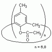 4-甲基-1-乙酰氧基杯[6]芳烃[[6]和[8]的混合物](含5-10%的丙酮)