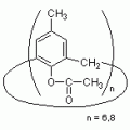 4-甲基-1-乙酰氧基杯[6]芳烃[[6]和[8]的混合物](含5-10%的丙酮)