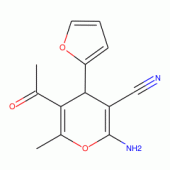 5-ACETYL-2-AMINO-4-(2-FURANYL)-6-METHYL- 4H-PYRAN-3-CARBONITRILE