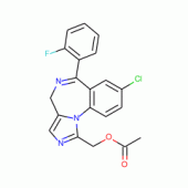 1-Acetoxymethyl-8-chloro-6-(2-fluorophenyl)-4H-imidazo[1,5-a][1,4]benzodiazepine