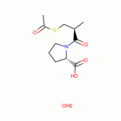 N-(3-(ACETYLTHIO)-(2S)-METHYL-1-OXOPROPYL)- L-PROLINE HYDRATE, 97%