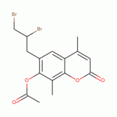 7-ACETOXY-6-(2,3-DIBROMOPROPYL)-4,8-DIME THYLCOUMARIN, 97%