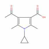 4-Acetyl-1-cyclopropyl-2,5-dimethyl-1H-pyrrole-3-carboxylic acid, 97%