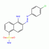 1-Amino-2-(4-chlorophenylazo)naphthalene-5-sulfonamide