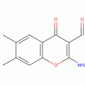 2-AMINO-6,7-DIMETHYL-4-OXO-4H-1-BENZO-PY RAN-3-CARBOXALDEHYDE