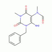 6-Amino-1-benzyl-3-methyl-5-(N-formyl-N-methyl)uracil