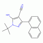 5-Amino-3-(1-naphthyl)-4-cyano-1-tert-butylpyrazole