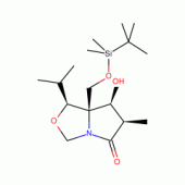 (3R,4S,5S,6S)-1-Aza-5-(t-butyldimethylsilyloxymethyl)-4-hydroxy-6-isopropyl-3-methyl-7-oxabicyclo[3.3.0]-octan-2-one