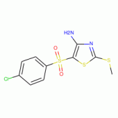 4-Amino-5-(4-chlorophenylsulfonyl)-2-methylthiothiazole