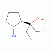 (S)-(-)-1-Amino-2-(1'-methoxy-1'-ethylpropyl)pyrrolidine, 90%