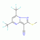 5,7-Bis(trifluoromethyl)-3-cyano-2-(methylthio)-pyrazolo[1,5-a]pyrimidine