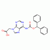 (6-Benzhydryloxycarbonylamino-purin-9-yl)-aceticacid
