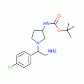 3-N-Boc-Amino-1-[2-amino-1-(4-chloro-phenyl)-ethyl]-pyrrolidine