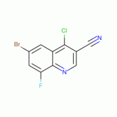 6-Bromo-4-chloro-8-fluoro-quinoline-3-carbonitrile