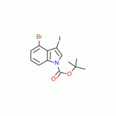 4-Bromo-3-iodoindole, N-BOC protected 98%
