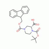 (R)-1-N-Boc-4-N-Fmoc-2-Piperazine carboxylic acid