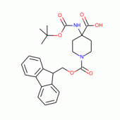 N-BOC-Amino-(4-N-FMOC-piperidinyl)carboxylic acid, 95%