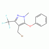 4-(Bromomethyl)-1-methyl-5-phenoxy-3-(trifluoromethyl)-1H-pyrazole, 97%