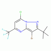 3-Bromo-2-(tert-butyl)-7-chloro-5-(trifluoromethyl)pyrazolo[1,5-a]pyrimidine, tech