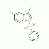 5-Bromo-3-iodo-1-(phenylsulfonyl)indole