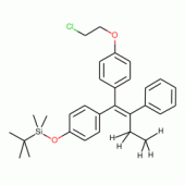 (3,3,4,4,4-d5)-(E/Z)-1-[4-(2-Chloroethoxy)phenyl]-1-[4-(t-butyldimethylsilyloxy)phenyl]-2-phenyl-1-butene