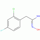 2-(2-Chloro-4-fluorophenyl)-N'-hydroxyethanimidamide, 97%