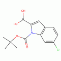 6-Chloroindole-2-boronic acid, N-BOC protected 98%