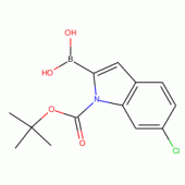 6-Chloroindole-2-boronic acid, N-BOC protected 98%