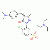 CHLORO((DIMETHYLAMINOBENZYLIDENE)METHYL- OXOPYRAZOLINYL)BENZENESO3NH(C2H5)3