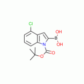 4-Chloroindole-2-boronic acid, N-BOC protected 98%