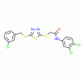2-[5-(3-Chlorobenzylthio)-1,3,4-thiadiazol-2-ylthio]-N-(3,4-dichlorophenyl)acetamide