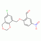 2-[(6-Chloro-4H-1,3-benzodioxin-8-yl)methoxy]-5-nitrobenzaldehyde , 97%