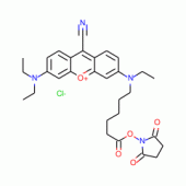 9-CYANO-N,N,N'-TRIETHYLPYRONINE-N'-CAPRO IC ACID N-