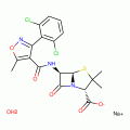 双氯西林钠/(2S,5R,6R)-3,3-二甲基-6-[5-甲基-3-(2,6-二氯苯基)-4-异唑甲酰氨基]-7-氧代-4-硫杂-1-氮杂双环[3.2.0]庚烷-2-甲酸钠