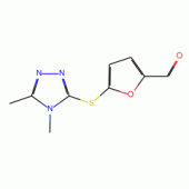 5-[(4,5-Dimethyl-4H-1,2,4-triazol-3-yl)sulfanyl]-2-furaldehyde, 97%