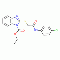 Ethyl 2-[(4-chlorophenylcarbamoyl)methylthio]-1H-benzo[d]imidazole-1-carboxylate