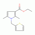 Ethyl 2,5-dimethyl-1-(2-thienylmethyl)-1H-pyrrole-3-carboxylate , tech