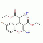 乙基-2-氨基-6-溴-4-（1-氰基-2-乙氧基-2-甲酰）-4H-苯并呋喃-3-羧酸