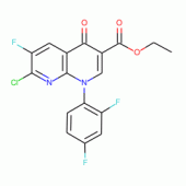 1-(2,4-二氟苯基)-7-Cl-6-F-4-O-羟吡啶[2,3-b]吡啶-3-甲酸乙酯