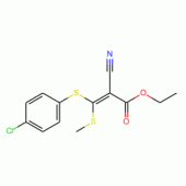 Ethyl 3-(4-chlorophenylthio)-2-cyano-3-(methylthio)acrylate