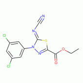 Ethyl 5-cyanamide-4-(3,5-dichlorophenyl)-4,5-dihydro-1,3,4-thiadiazole-2-carboxylate
