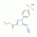 Ethyl 4-[4-aminosulfonyl)phenyl]-5-cyanamide-4,5-dihydro-1,3,4-thiadiazole-2-carboxylate