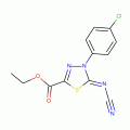 Ethyl 4-(4-chlorophenyl)-5-cyanamide-4,5-dihydro-1,3,4-thiadiazole-2-carboxylate