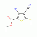 Ethyl 3-amino-4-cyano-5-(methylthio)-thiophene-2-carboxylate