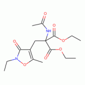 Ethyl 2-Acetamido-2-ethoxycarbonyl-3-(2-ethyl-5-methyl-3-oxoisoxazolin-4-yl)propionate
