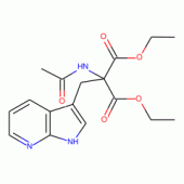 Ethyl α-Acetamido-α-carbethoxy-β-(7-aza-3-indolyl)propionate
